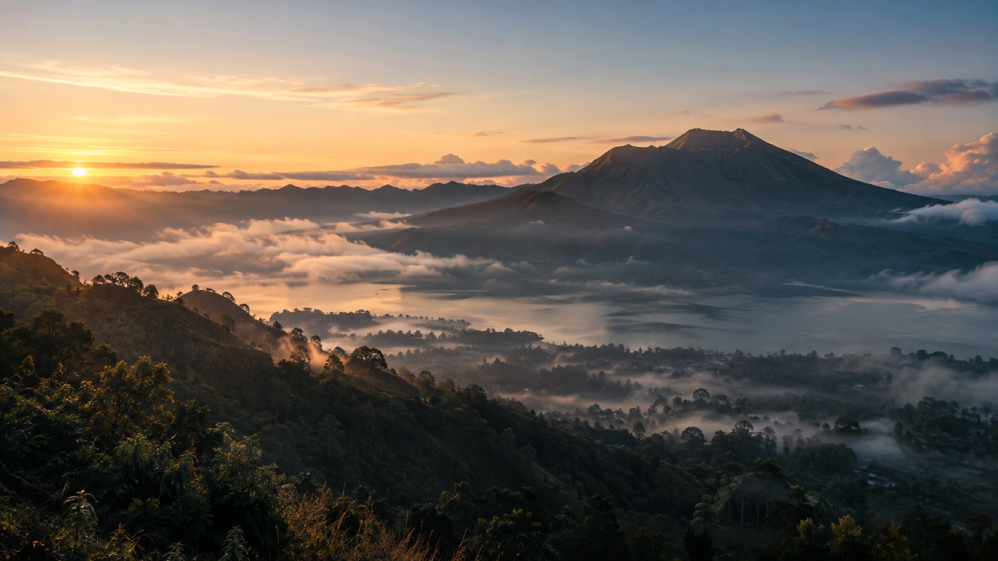 First Light Over Kintamani — Bali